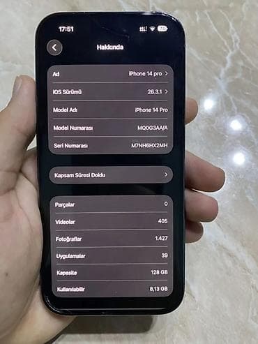 iphone aux kabel: IPhone 14 Pro, 128 GB, Deep Purple, Face ID — 1
