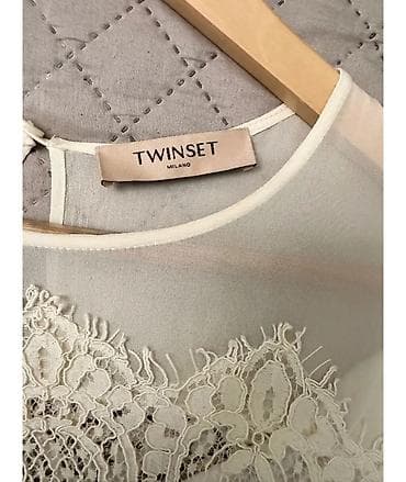 Twinset Milano krujev detalli qısa paltar S-M beden. cox Baha alinib