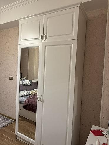 plastmas dolab: 6 qapı, Siyirməli, Ağ, Digər material, Açılan, Düz dolab — 6