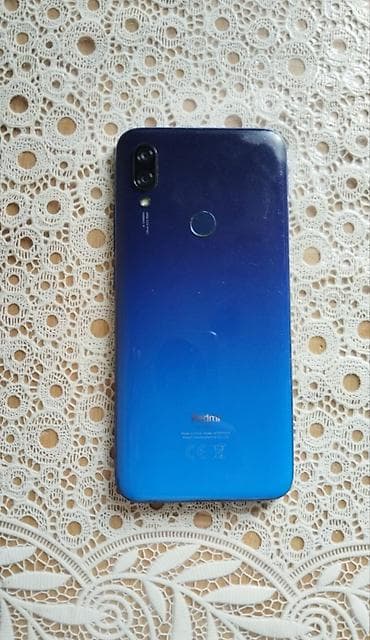 Redmi Note 7, 32 ГБ, цвет - Голубой, Отпечаток пальца — 1