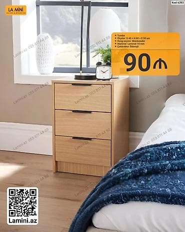 Tumba – lakonik və minimalist dizayn - Ölçülər: D 40 × H 80 × E 50 sm — 1