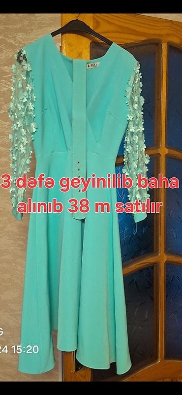 3d acki: Qadın geyimləri – 4 don paketi 1) Krem rəngli şifon/qipür don - — 2
