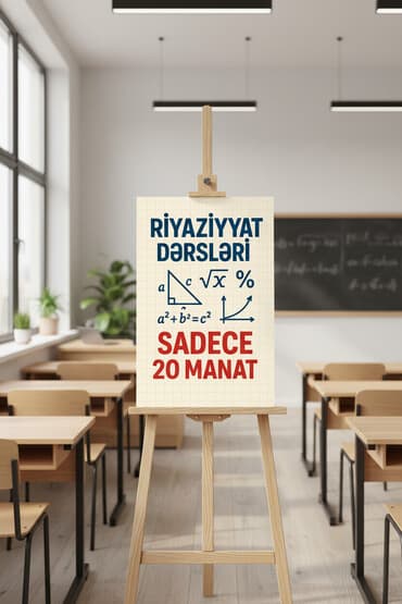 Riyaziyyat dərsləri təklif olunur. Bu dərslər riyaziyyatın əsaslarını