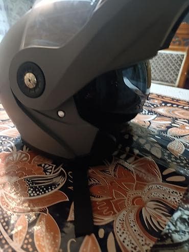 maz ehtiyat hisseleri: Axxis modul tipli motosiklet dəbilqəsi - Rəng: boz (mat effekt) - — 4
