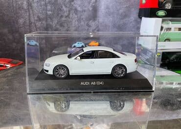 10 qepik: Коллекционная модель AUDI A8 D4 white 2010 Kyosho Scale 1:43 Art. — 7