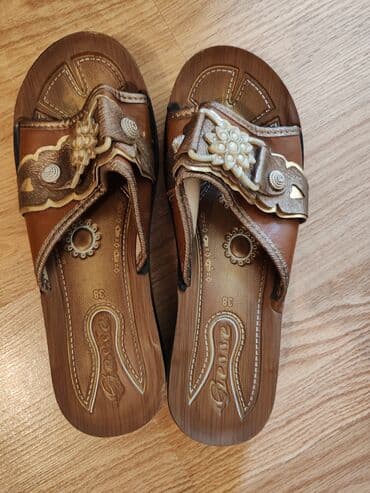 ayaqqabıları 41: Sabo, Ölçü: 38, rəng - Qəhvəyi, İşlənmiş — 1