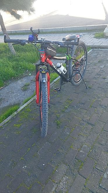 velosipedi: FULL BIKE dağ velosipedi - Çərçivə: yüngül lehimli, qara/qırmızı rəng — 2