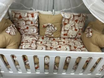 demir carpayı: Oğlan və qız üçün, Yeni, Çarpayı, Matras ilə, Siyirməli — 3