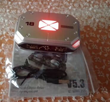 qcy t5 qiymeti: Yeni Simsiz (Bluetooth) Qulaqcıqlar, rəng - Gümüşü — 6