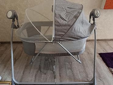 elektron beşik: Oğlan və qız üçün, Yumru, Beşik, Dəstsiz, Matras ilə, Yellənmə mexanizm ilə — 2