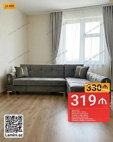 saat mebel: Künc divan, Açılan, Bazalı, Parça, Şəhərdaxili pulsuz çatdırılma — 1