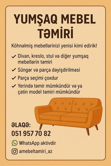 реставрация советской мебели: Mebellərin təmiri, bərpası Pulsuz çatdırılma — 1