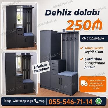 seyf dolab: Dehliz dolabi sifarisle hazırlanır. ⚜️ İstehsaldan satiş, otağınıza — 1