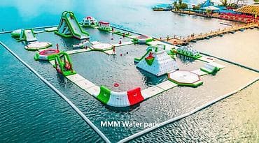 Hovuzlar: Şişmə aquapark | YENİLİK 2026 | Suda hazır istirahət sistemi | Biznes — 1