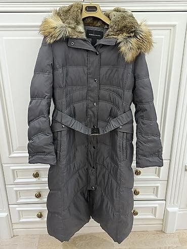 full moda: Moda International uzun qış paltosu - Rəng: tünd boz - Model: uzun — 1