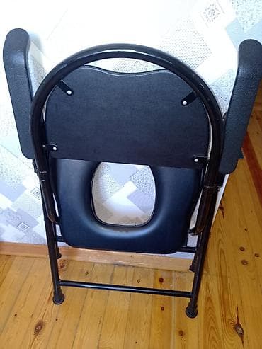 Tibbi məhsullar: Portativ komod kreslosu - İstifadə rahatlığı üçün yumşaq oturacaq və — 2