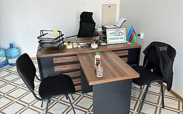 Офисные столы: ✅Stokda: 15 ədəd ✅Yenidir! qiymət real öz qiymətidir! ❌Oturacaglar — 1