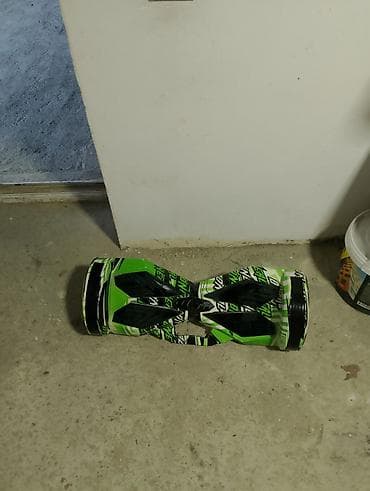 Электротранспорт: Öz-özünə balanslaşdırılan elektrikli hoverboard - Rəng: Yaşıl-qara ağ — 2