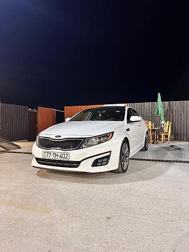 masin sat: Kia Optima (ağ rəng), sedan, SX GDi - Kuzov: 4 qapılı sedan, ağ rəng — 8
