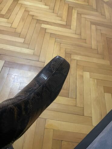 qadin botlari: Uzunboğaz, Zara, Ölçü: 38, rəng - Qəhvəyi, Yeni — 6