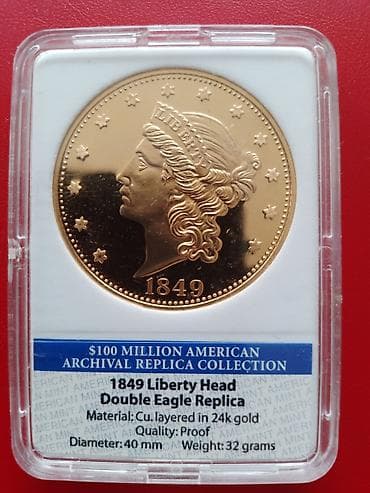 bas gitara: Məhsul: 1849 Liberty Head Double Eagle Replica – “$100 Million — 1