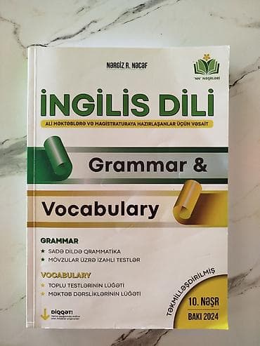 Kitab Təzədir . Pula ehtiyacım olduğu üçün satıram Məhsul: “İngilis