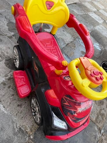 детские машинки на педалях: Uşaq üçün “Magic Car” ayaqlı itələmə maşını - Rənglər: qırmızı-qara — 2