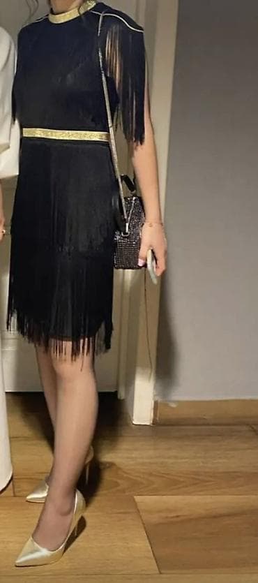 qara donlar: Qara ziyafət donu satılır ✨ Eleqant və çox zərif modeldir. Qızılı — 1