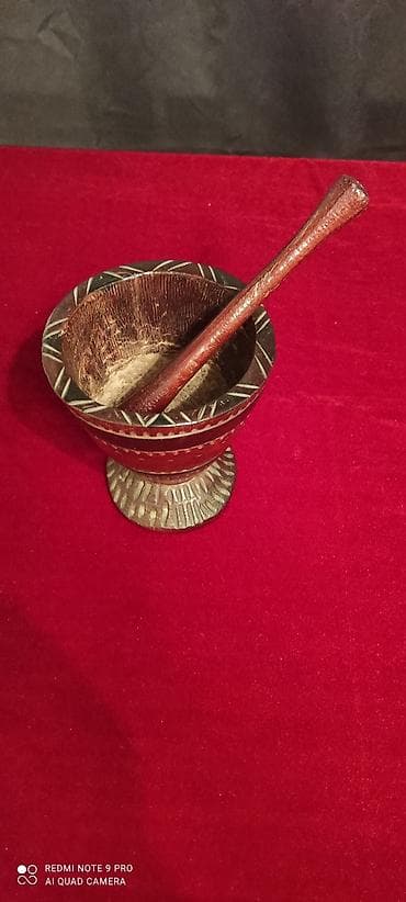 duz qabi: Tayland taxta həvəngdəsti. İnqrediyentləri üyütmək, pastalar, souslar — 3