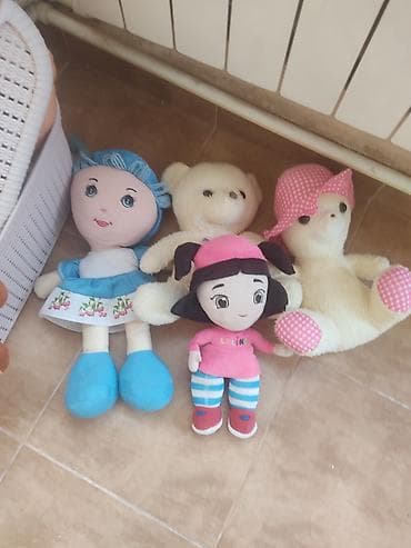 ayi oyuncaq: Məxməri yumşaq oyuncaqlar dəsti Məhsul təsviri: - Müxtəlif ölçü və — 3