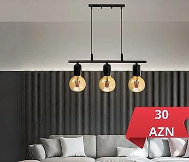 sehne isiqlari: Çılçıraq, 3 lampa, Metal — 1