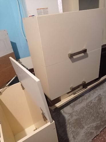 kuxna stul: Mutfax mebel modul dəsti - Aşağı hissə: 2 ayrı korpus. Biri 3 ədəd — 4