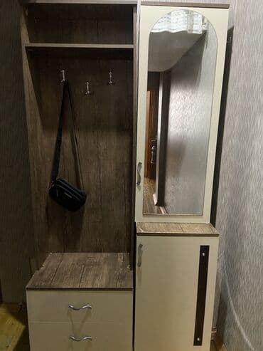 вешалка в прихожую настенная: Açılan, 1 qapı Düz dolab, Dəhliz dolabı — 2