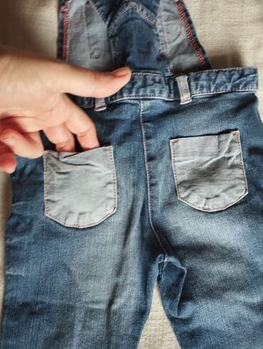 qizlar ucun ketalar: 1 yaşdan 2 yaşa qədər qızlar üçün cibli cins şalvar. əla vəziyyətdə — 6