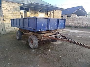 traktor mini: Kənd təsərrüfatı üçün iki oxlu qoşqu - Traktorla qoşmağa uyğun, uzun — 2