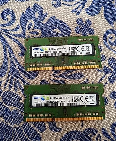 Noutbuk komponentləri: Samsung laptop RAM modulları – 2 ədəd - Model: Samsung — 2