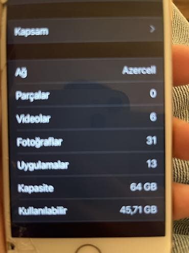 iphone 7 plus kredit: IPhone 8, 64 GB, Qızılı, Qırıq — 4