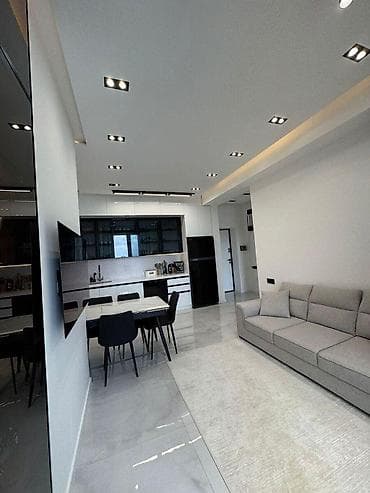 ev menzil: İcarəyə verilir 2 otaqlı yeni tikili 55 m², Gənclik m. Kateqoriya — 1