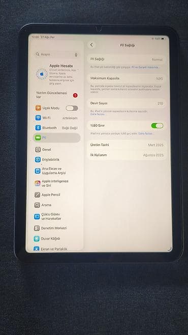 macbook air (m2, 2022: Apple iPad mini 7 space gray 128gb (90%)batarey Əla vəziyyətdə — 1