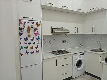 Ağ rəngdə müasir mətbəx mebeli dəsti yenidi 5 aydl qurasdrllb - L