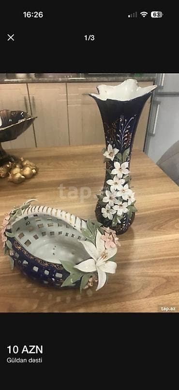 farfor nədir: Vaza dəsti, Farfor — 1