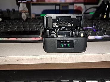 Monitorlar: WiWU W1-WM001 simsiz mikrofon dəsti - 2 ədəd klipsli transmitter (TX) — 2