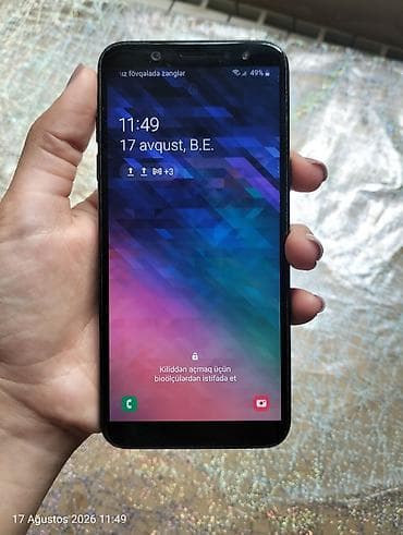 samsung fold 4: Samsung Galaxy A6, rəng - Qara, İki sim kartlı — 1