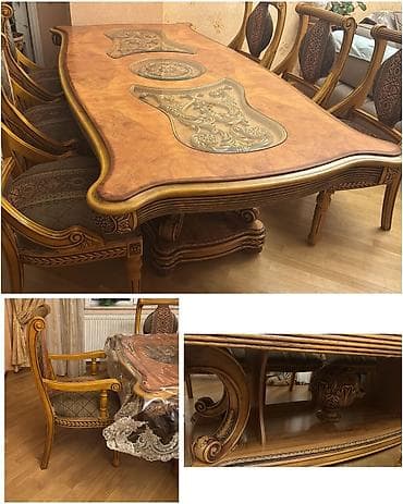 *Masa dəsti satılır* Türkiyə istehsalı, təmiz ağacdan. 8 oturacaqla