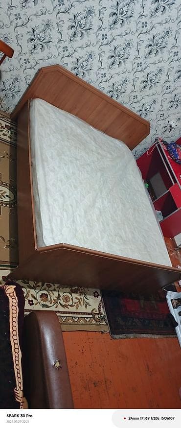 İkinəfərlik çarpayı, Bazasız, Matras ilə, Siyirməsiz