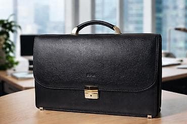 Modemlər və şəbəkə avadanlıqları: Kişilər üçün klassik ofis portfeli – yeni kolleksiya - Rəng: qara - — 4