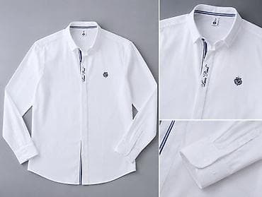 Köynəklər: 👔 Lara Piano kətan kişi köynəyi 3XL – ağ rəng. Lara Piano markalı — 2