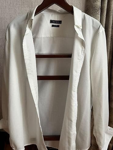 Southblue kişi köynəyi - Rəng: ağ - Model: klassik düyməli, uzunqol -