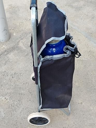 plastik dünyası: Qaz balonu üçün təkərli daşıma arabası - Konstruksiya: möhkəm metal — 1