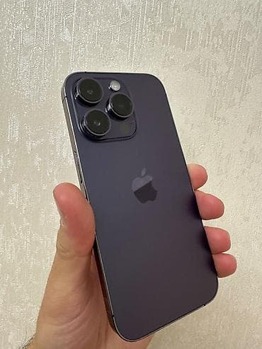 iphone 13 mini: IPhone 14 Pro, 256 GB, Deep Purple, Barmaq izi, Face ID — 2